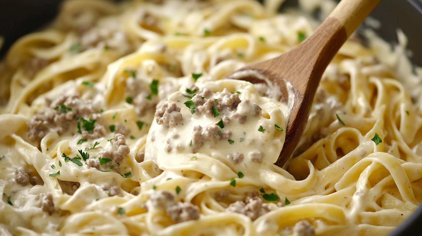 Delicious Ground Beef Alfredo Sauce Recipes