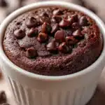 Close-up of chocolate muffin with rich texture and clean background, perfect for chocolate muffin mix hacks.