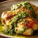 Close-up of Salsa Verde Chicken with a bright, appetizing presentation.
