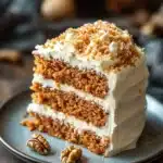 Close-up of a carrot cake old fashioned cocktail with a cinnamon stick garnish