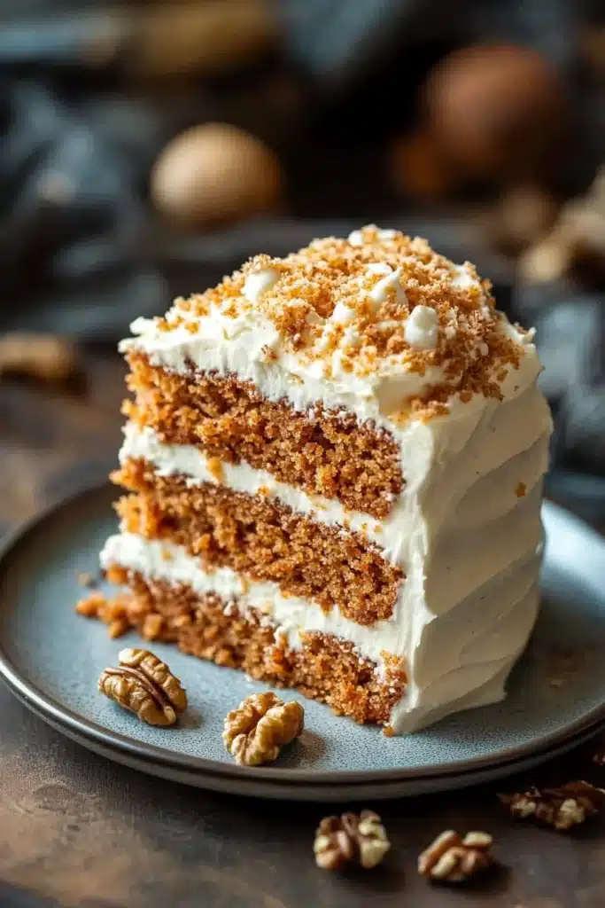 Close-up of a carrot cake old fashioned cocktail with a cinnamon stick garnish