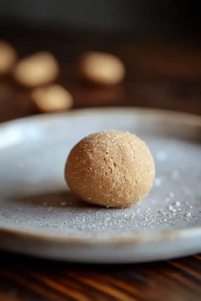Close-up of cookie dough with visible peanut butter swirls on a clean background