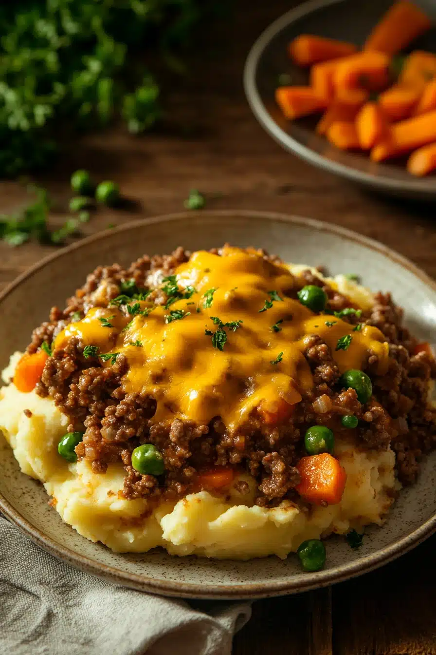 Close-up of a delicious ground beef dinner perfect for kids, with bright and appetizing presentation.