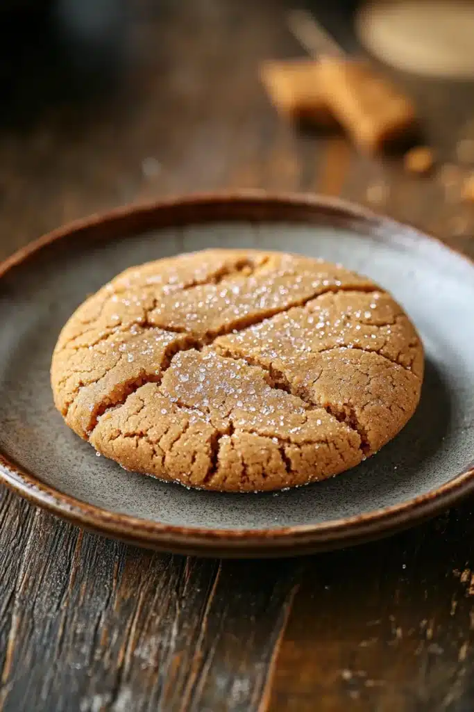 Close-up of a peanut butter cookie dessert with a clean background