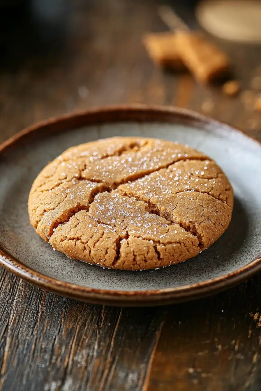 Close-up of a peanut butter cookie dessert with a clean background