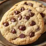 Close-up of sugar cookie chocolate chip cookies with a clean background